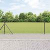 vidaXL Fence with Posts Grey 0.6 x 100 m PVC-coated steel