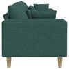 vidaXL Fabric Sofa with Cushion Dark Green 208 cm Fabric
