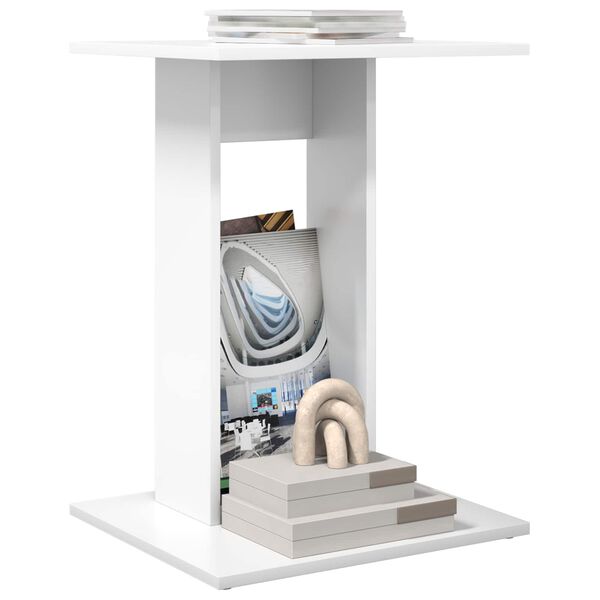 vidaXL Side Table White 45 x 40 x 62.5 cm Engineered Wood