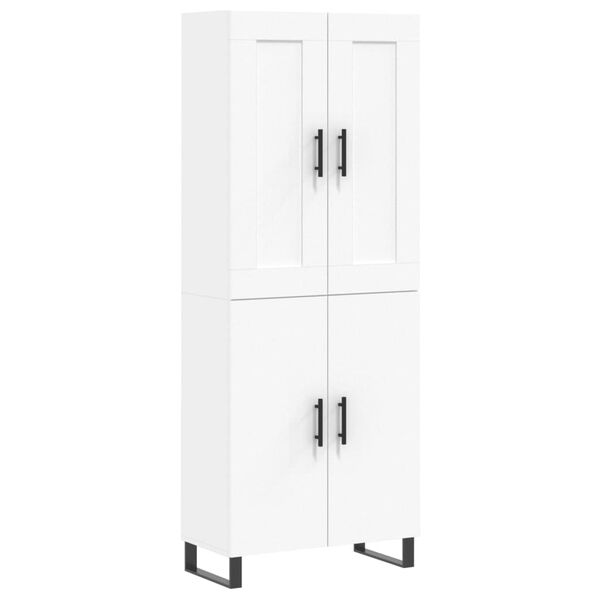vidaXL Highboard White 69.5x34x180 cm Engineered Wood