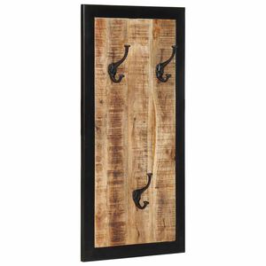 vidaXL Coat Rack 40x2x80 cm Solid Rough Wood Mango