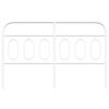 vidaXL Metal Replace Headboard White 137 cm