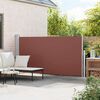 Patio Retractable Side Awning 160 x 300 cm Brown