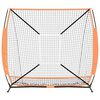 vidaXL Baseball Practice Net Black 180 x 59.5 x 152.5 cm Polyester