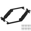vidaXL Lid Support Hinge 2 pcs Black 192 x 32 x 50 mm Steel