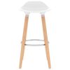 vidaXL Bar Chairs 2 pcs White
