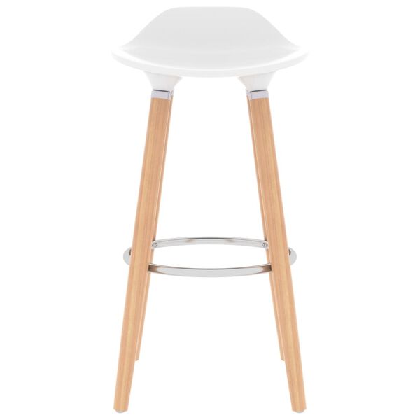 vidaXL Bar Chairs 2 pcs White