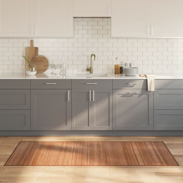 vidaXL Rug Rectangular Natural80x200 cm Bamboo