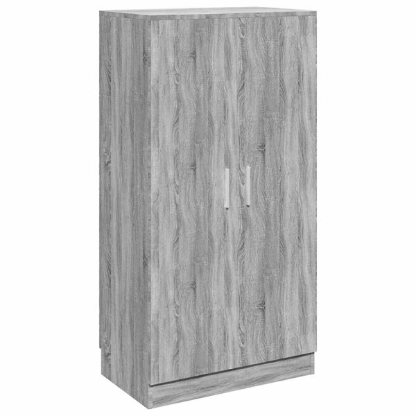vidaXL Shoe Cabinet Grey Sonoma 55x35x108 cm Engineered Wood