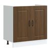 vidaXL Kitchen Cabinet with Door Kalmar 2 pcs Brown 80 x 46 x 81.5 cm