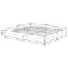 vidaXL Bed Frame without Mattress White Solid Wood Super King