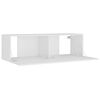 vidaXL 4 Piece TV Cabinet Set White Engineered Wood