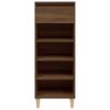 vidaXL Shoe Cabinet Brown Oak 40x36x105 cm Engineered Wood