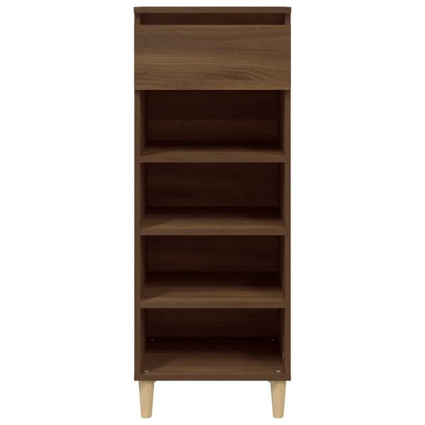 vidaXL Shoe Cabinet Brown Oak 40x36x105 cm Engineered Wood