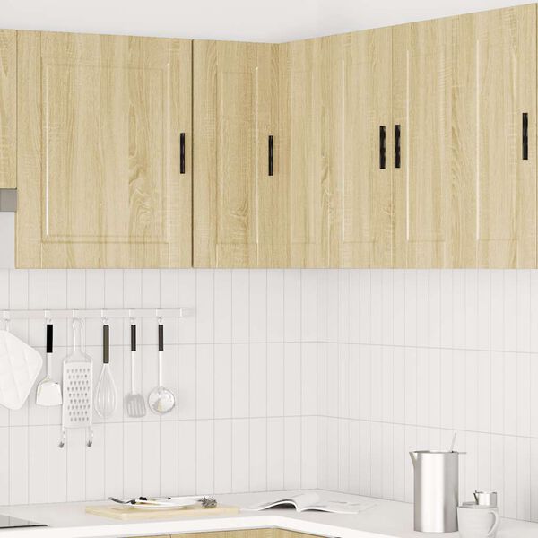 vidaXL Kitchen Wall Corner Cabinet "Porto" Sonoma Oak Engineered Wood