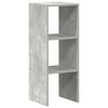vidaXL Bookcase Stackable Concrete Grey 30x30x80 cm Engineered Wood