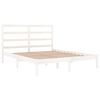 vidaXL Bed Frame without Mattress White 120x200 cm Solid Wood Pine