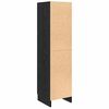 vidaXL Highboard Black Oak 31.5 x 32 x 122.5 cm
