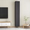 vidaXL TV Cabinets 2 pcs Grey 30.5x30x90 cm Engineered Wood