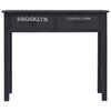 vidaXL Console Table Black 90x30x77 cm Wood