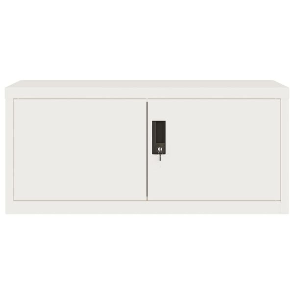 vidaXL File Cabinet White 90x40x110 cm Steel