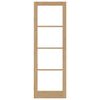 vidaXL Interior Door with Glass ORKDAL Brown 78 x 232 cm