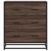 vidaXL Sideboard Brown Oak 68x35x76 cm Engineered Wood and Metal