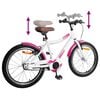 vidaXL Kids Bike 18'' for 5-7 Years Old Pink