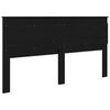 vidaXL Headboard with Headboard Black Oak 200 cm Engineered Wood