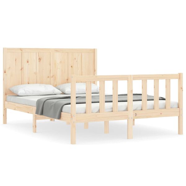 vidaXL Bed Frame without Mattress 120x200 cm Solid Wood Pine