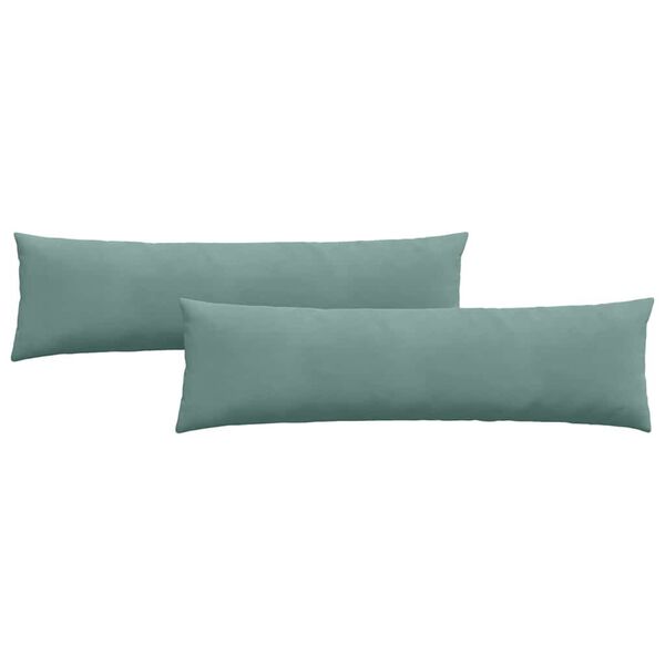 vidaXL Sofa Pillows 2 pcs Sea Green 145 x 40 cm Corduroy Fabric