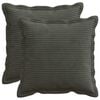 vidaXL Cushion Cover 2 pcs HOUTEN Anthracite 30 x 30 cm Corduroy
