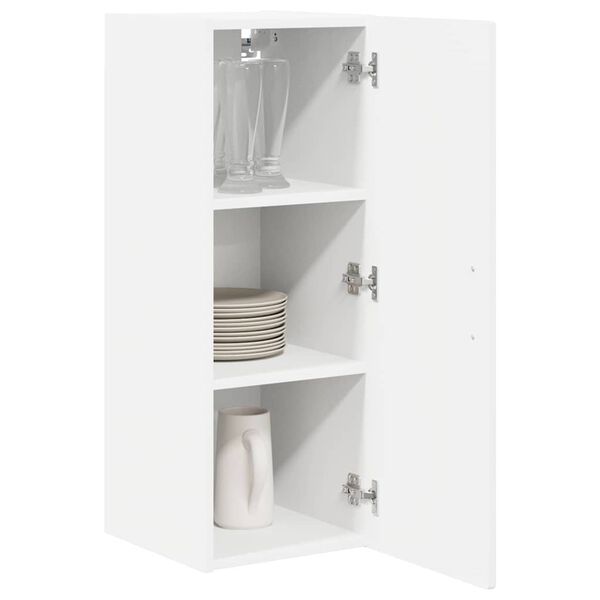 vidaXL Kitchen Cabinet with Shelf High Gloss White 30 x 31 x 80 cm