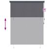 vidaXL Roller Blind Anthracite 200 x 250 cm Fabric and Aluminum