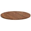 vidaXL Table Top Dark brown Ø 90 x 2.5 cm Solid oak wood