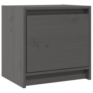 vidaXL Bedside Cabinets 2 pcs Grey 40x30.5x40 cm Solid Pinewood