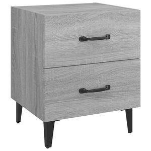 vidaXL Bedside Cabinet Grey Sonoma 40x35x47.5 cm