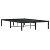 vidaXL Metal Bed Frame without Mattress Black 120x200cm