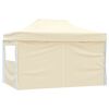 vidaXL Party Tent Folding Cream 280 x410 x 315 cm Oxford Fabric
