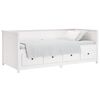 vidaXL Day Bed without Mattress White 100x200 cm Solid Wood Pine