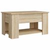 vidaXL Coffee Table Sonoma Oak 79x49x41 cm Engineered Wood