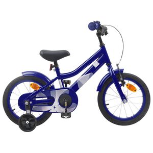 vidaXL Kids Bike 14 Inches for 3-5 Years Old Dark Blue