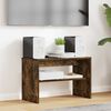vidaXL TV Cabinet Smoked Oak 60 x 30 x 40 cm Engineered Wood