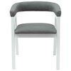 vidaXL Dining Chairs 2 pcs White 54 x 57 x 73 cm Solid Rubber Wood