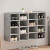 vidaXL Shoe Cabinet Concrete grey 103 x 30 x 67 cm Engineered Wood