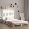 vidaXL Wall Headboard White 106x3x91.5 cm Solid Wood Pine