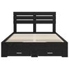 vidaXL Bed Frame with Drawer with Headboard Manual Engineered Wood