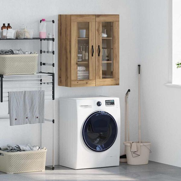 vidaXL Wall Mounted Cabinet Artisan Oak 69.5 x 34 x 90 cm