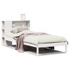 vidaXL Bookcase Bed without Mattress White 75x190 cm Solid Wood Pine