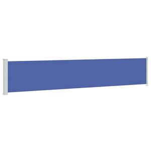 vidaXL Patio Retractable Side Awning 117x600 cm Blue